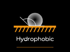 hydrophobic