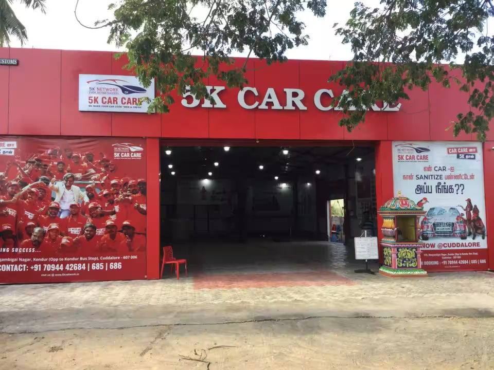 Car detailing service centre with accessible pricing and professional setup