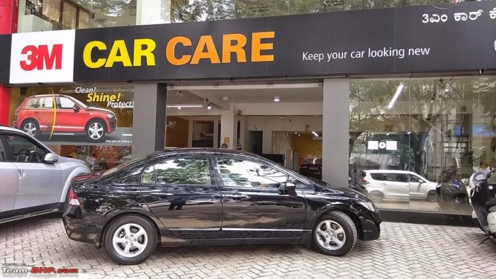 Professional car care centre with 3M branded products and equipment