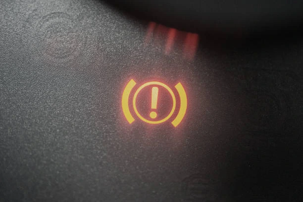 parking brake light in red colour