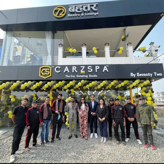 Launch day of a new CarzSpa Detailing Studio in India