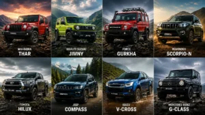 Top 10 4X4 cars in India including Mahindra Thar, Toyota Fortuner and Mercedes-Benz G-Class