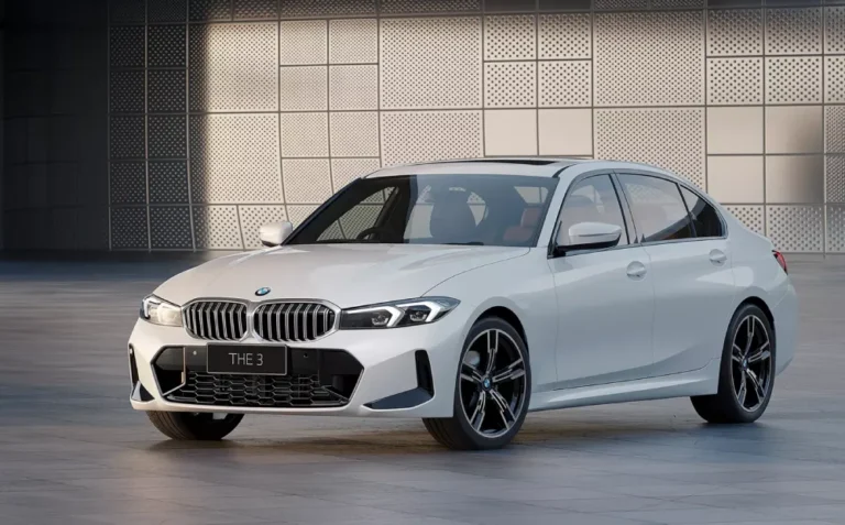 A BMW 3 Series Long Wheelbase parked
