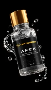 A close shot of Apex Ceramic Coating’s bottle